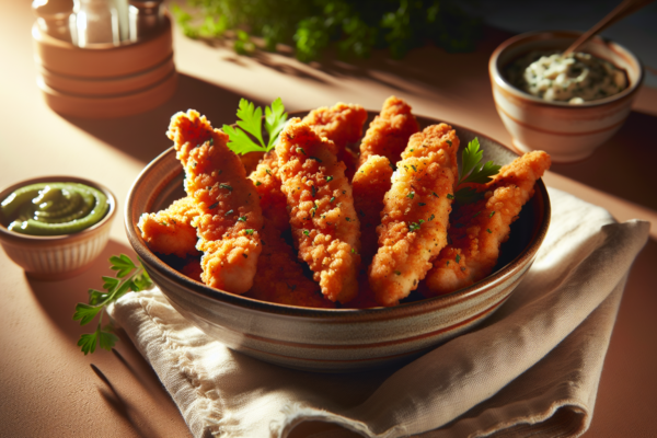 Crispy Kosher Chicken Tenders with Herb-Seasoned Coating