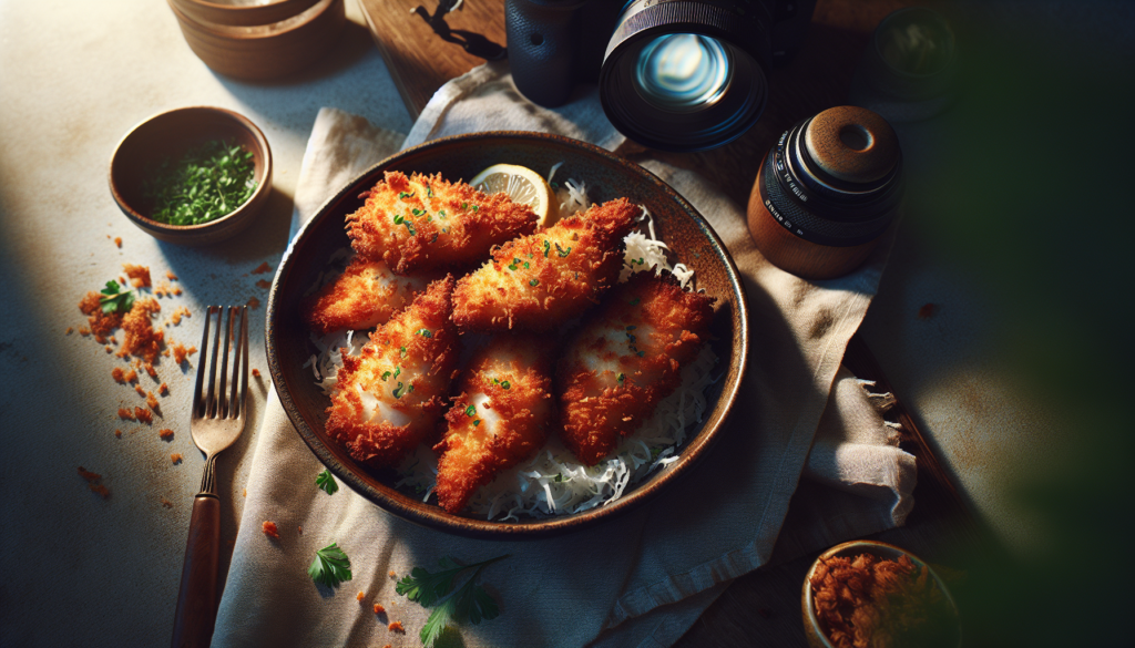 Crispy Kosher Coconut Crusted Fish Fillets - American recipe