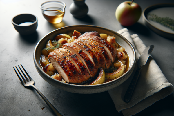 Crispy Kosher Goose Breast With Apple Stuffing Recipe