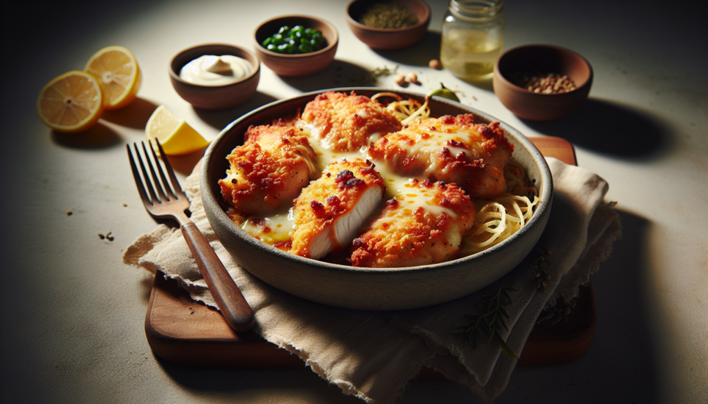 Easy Baked Chicken Parmesan Without Dairy - Crispy Kosher Comfort Food - Italian-American recipe