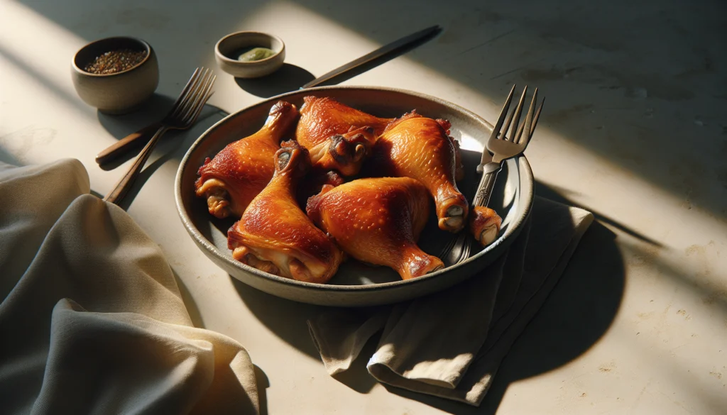 Easy Baked Chicken Thighs with Crispy Skin - Foolproof Kosher Recipe - American recipe