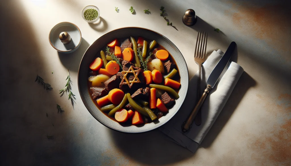 Easy Kosher Beef Stew With Root Vegetables - Jewish recipe