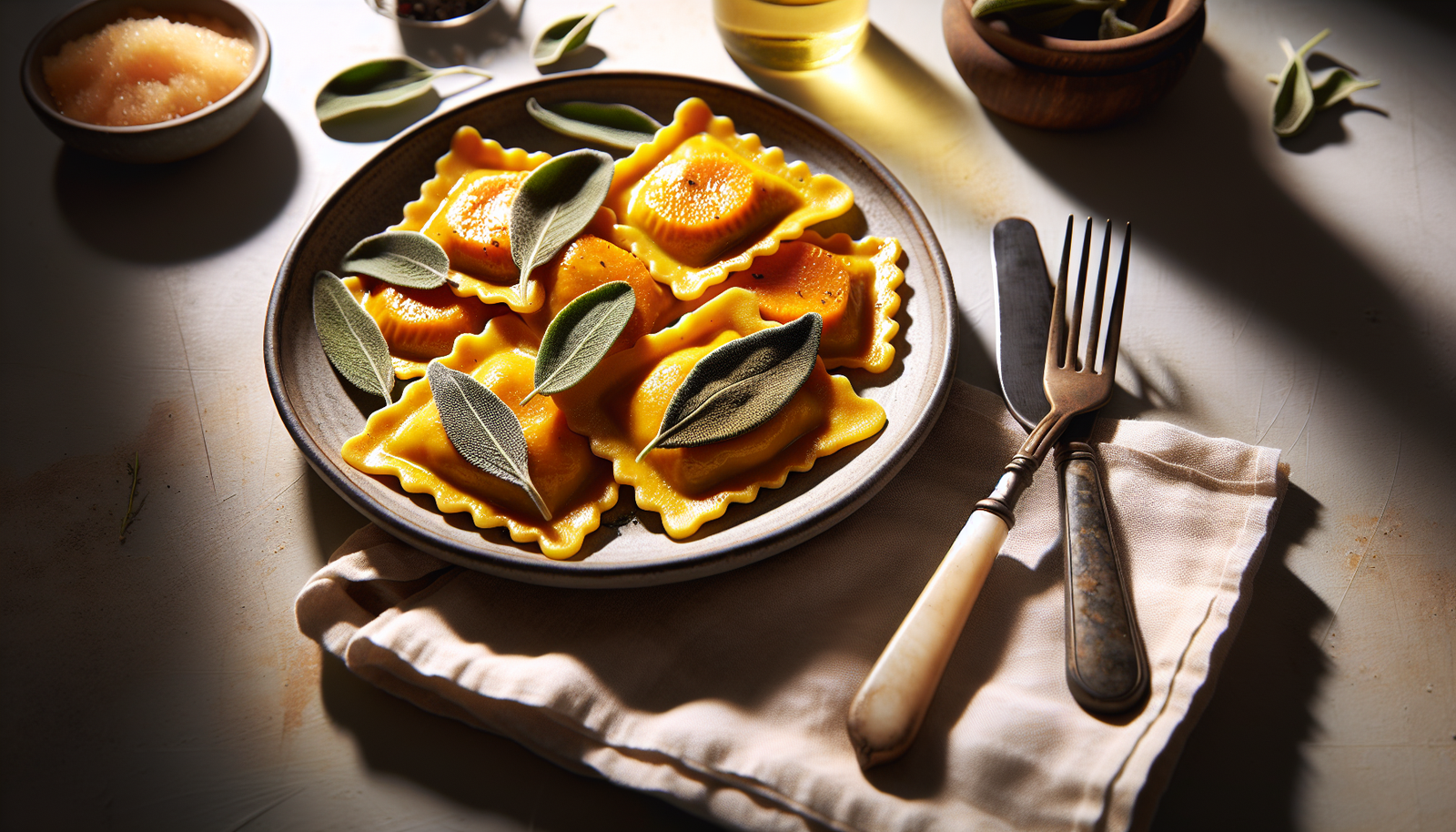 Easy Kosher Butternut Squash Ravioli With Crispy Sage - Italian-Jewish recipe