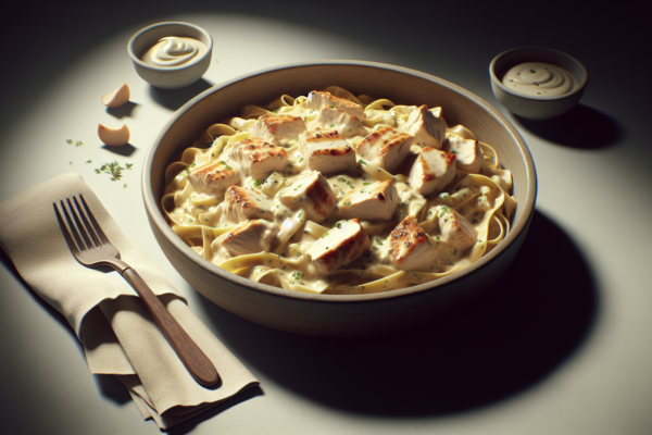 Easy Kosher Chicken Alfredo with Creamy Pareve Sauce