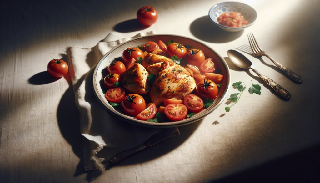 Easy Kosher Chicken Cacciatore With Fresh Tomatoes - Italian-Jewish recipe