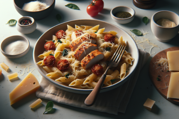 Easy Kosher Chicken Parmesan Pasta Without the Cheese