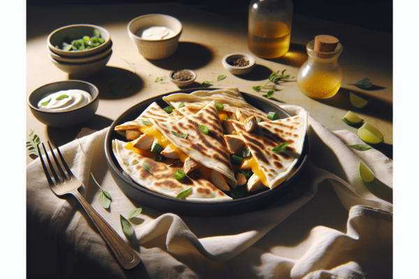 Easy Kosher Chicken Quesadillas With Dairy Free Cheese