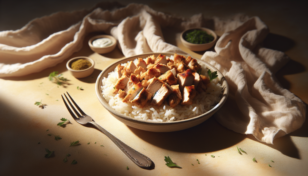 Easy Kosher Chicken Shawarma Bowls With Rice - Middle Eastern recipe