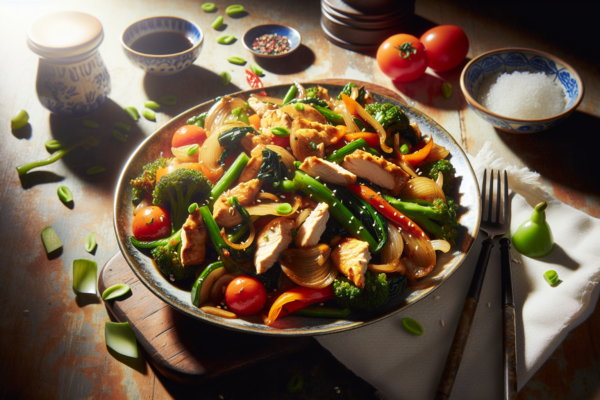 Easy Kosher Chicken Stir Fry with Crisp Vegetables