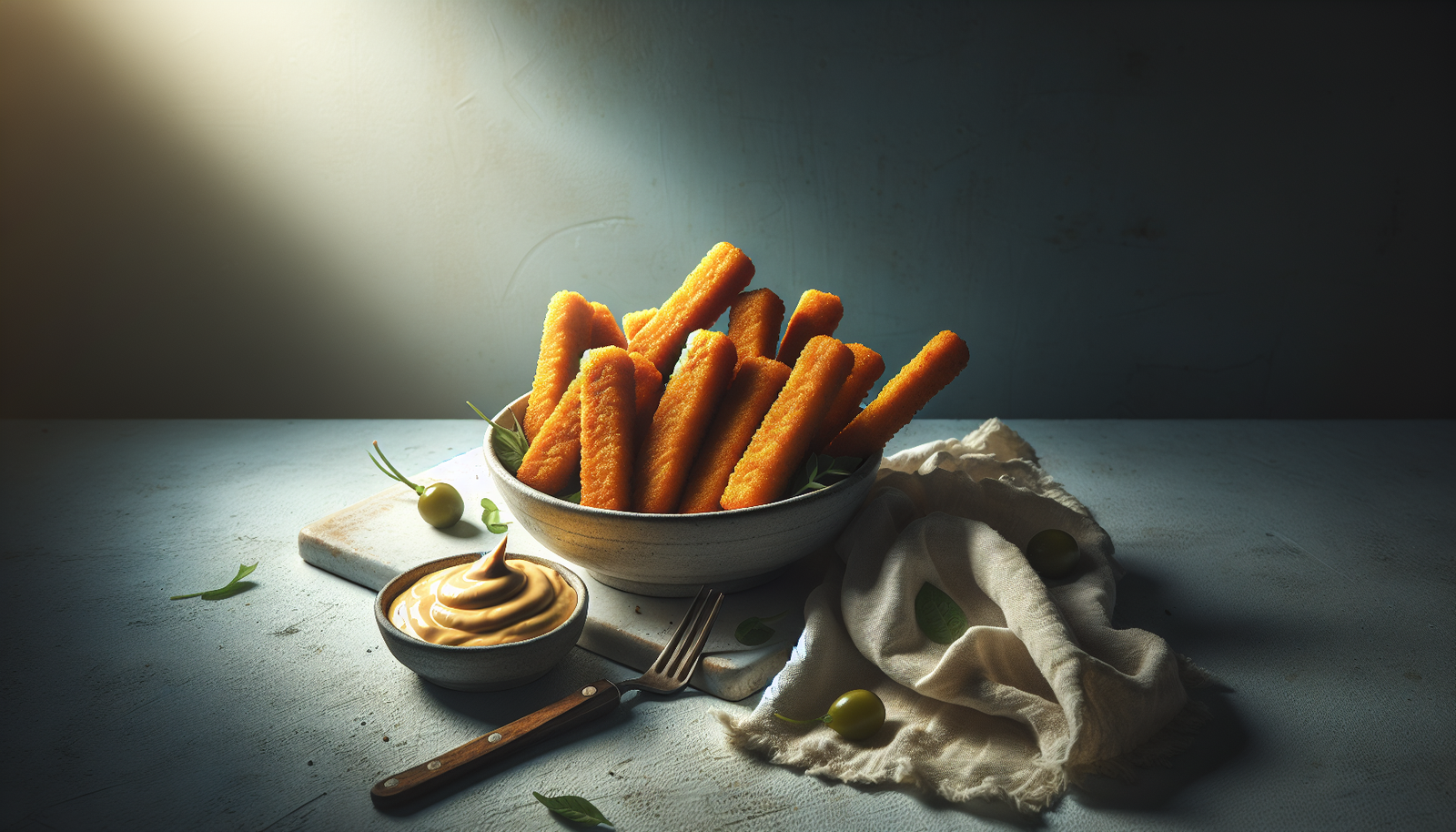 Easy Kosher Fish Sticks With Homemade Tartar Sauce - American recipe