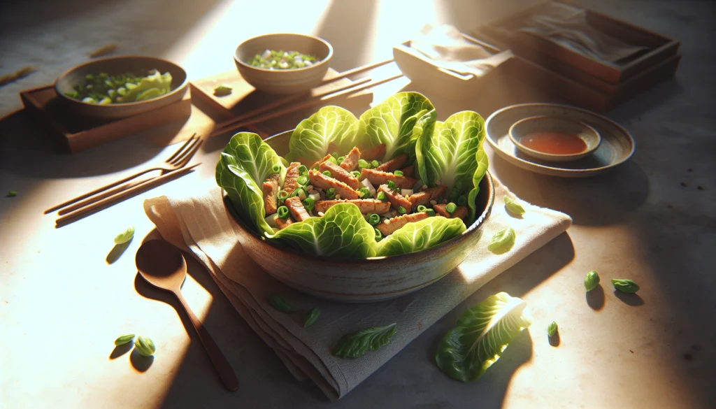 Easy Kosher Ground Turkey Lettuce Wraps Asian Style - Asian recipe