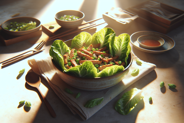 Easy Kosher Ground Turkey Lettuce Wraps Asian Style
