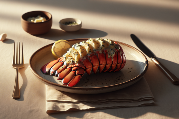 Easy Kosher ‘Lobster’ Tail with Garlic Herb Butter