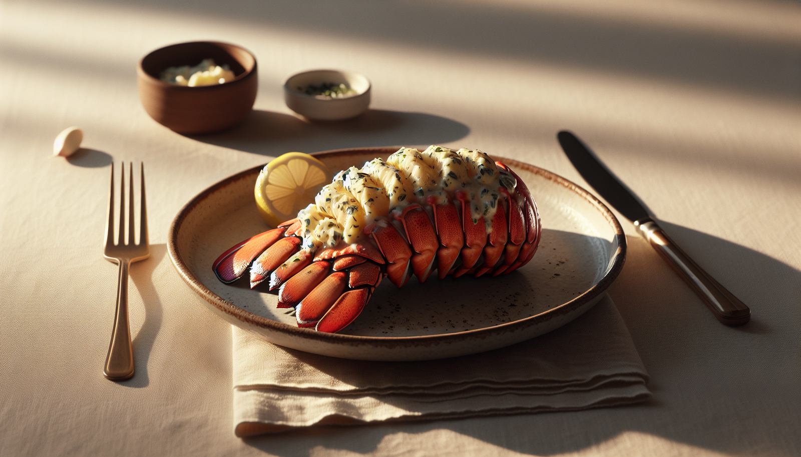 Easy Kosher 'Lobster' Tail with Garlic Herb Butter - American recipe