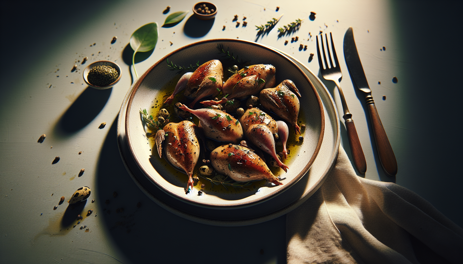 Easy Kosher Quail With Mediterranean Herbs - Mediterranean recipe
