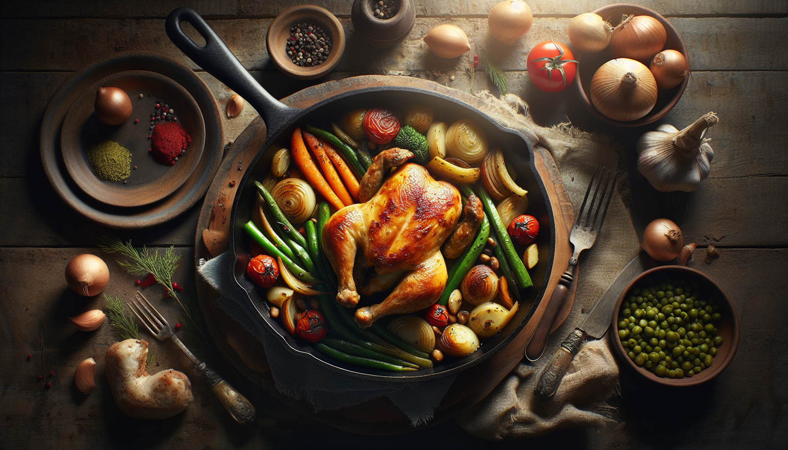 Easy One Pan Chicken and Vegetables - Perfect Kosher Weeknight Dinner - American recipe