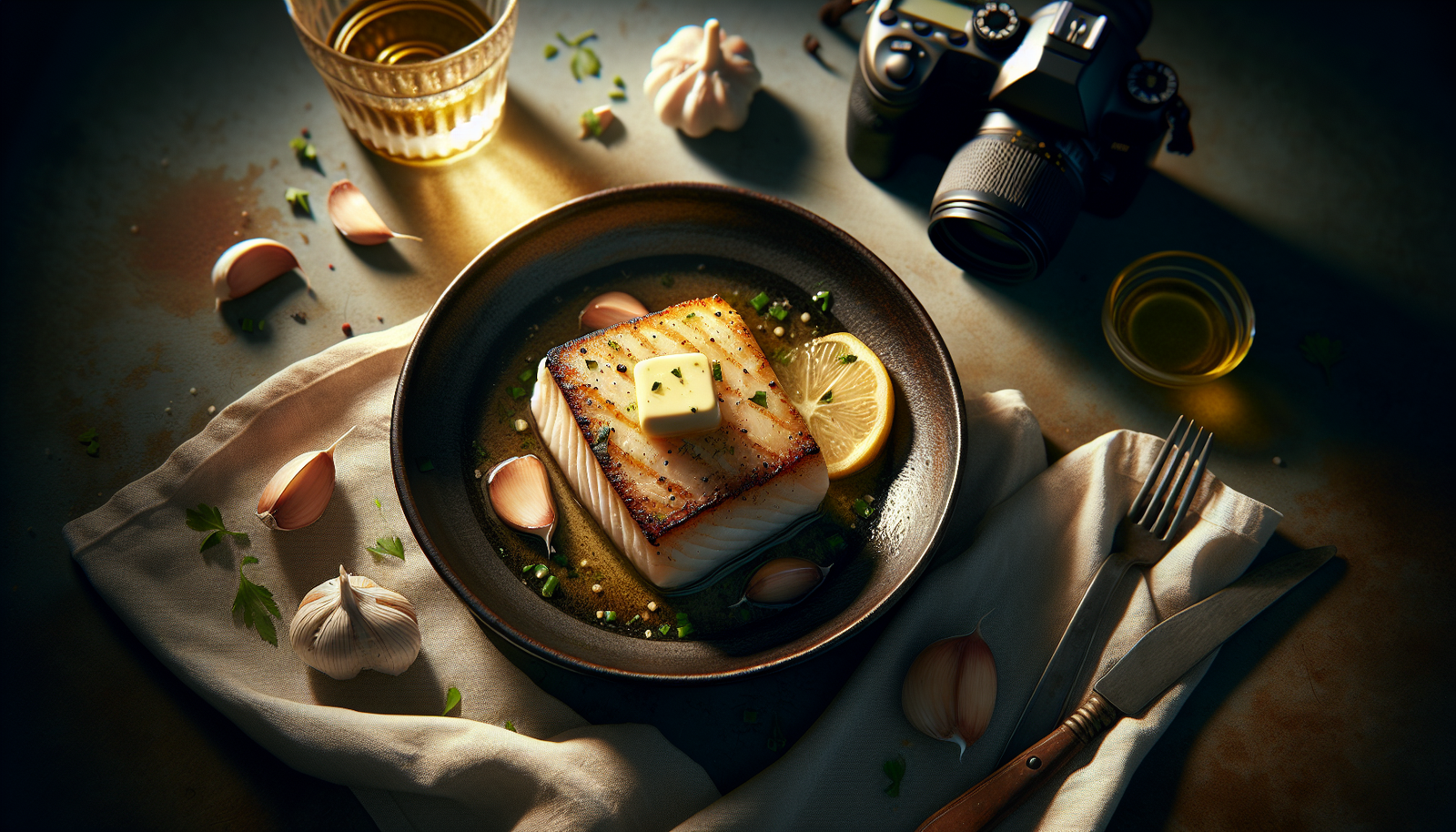 Easy Pan Seared Halibut With Garlic Butter (Kosher) - American recipe