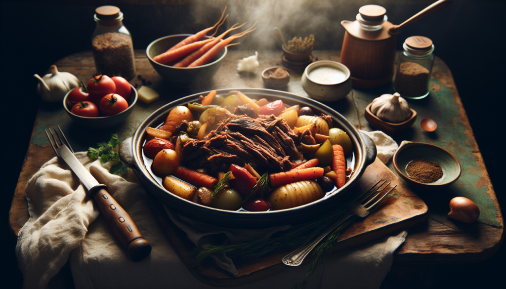 Easy Slow Cooker Pot Roast with Vegetables - Kosher Comfort Food - Jewish recipe