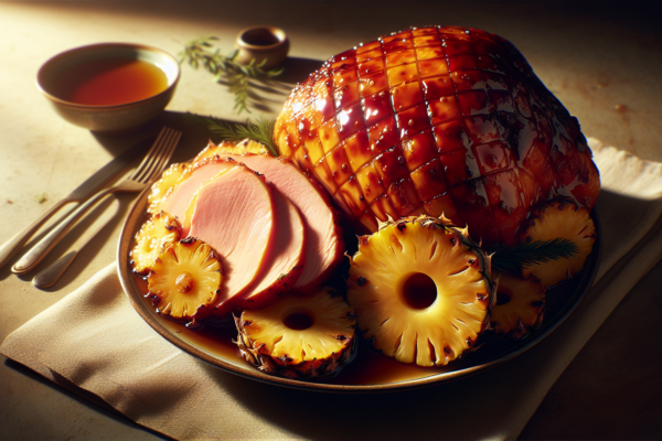 Glazed Turkey Roast with Pineapple Honey Glaze