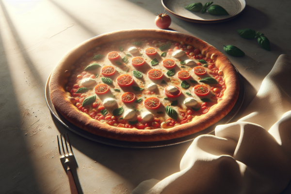 Homemade Kosher Pizza Margherita with Perfect Crispy Crust