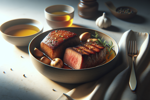 Honey Glazed Kosher Beef Tenderloin with Garlic and Herbs