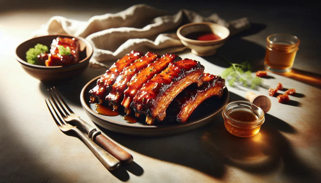 Honey Glazed Seitan Ribs - Perfect Kosher BBQ Alternative - American recipe