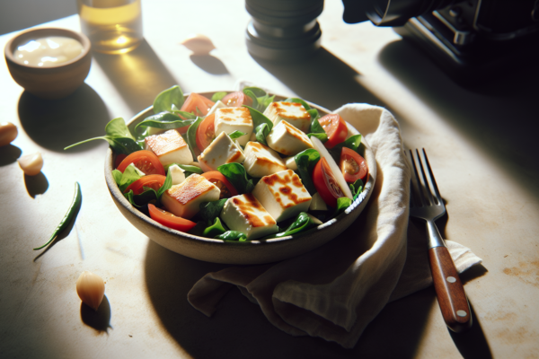 Israeli Salad with Halloumi – Fresh Mediterranean Flavors