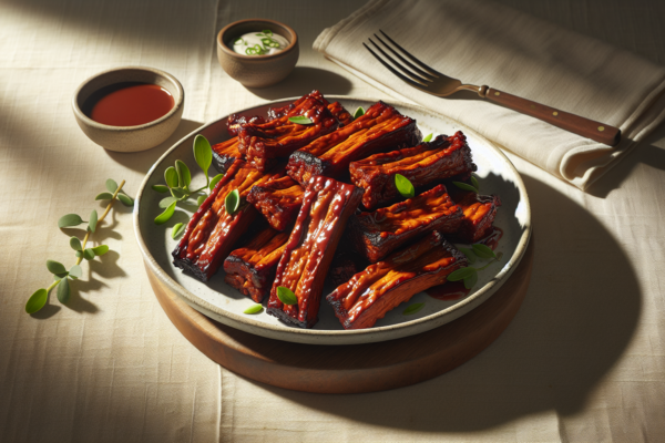 Kosher BBQ Jackfruit Ribs – Plant-Based Comfort Food