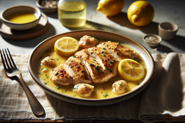 Kosher Chicken Piccata with Bright Lemon Sauce