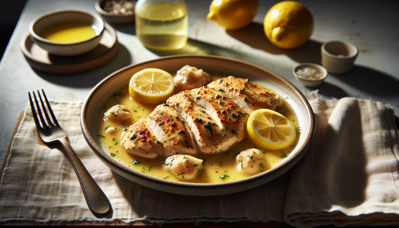 Kosher Chicken Piccata with Bright Lemon Sauce - Italian recipe