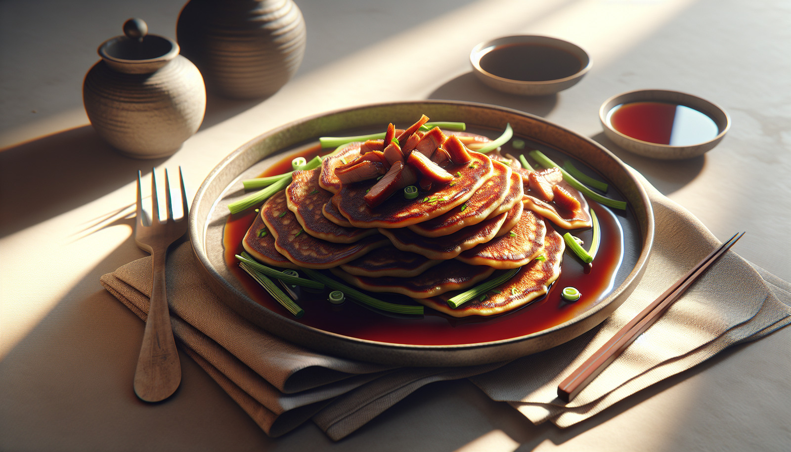Kosher Crispy Duck Pancakes With Hoisin Sauce - Chinese recipe