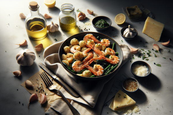 Kosher Garlic Butter Mock Scampi with Fish