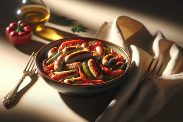 Kosher Italian Sausage and Peppers Recipe