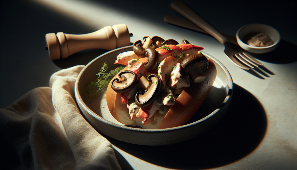 Kosher Lobster Roll With King Oyster Mushrooms - American recipe