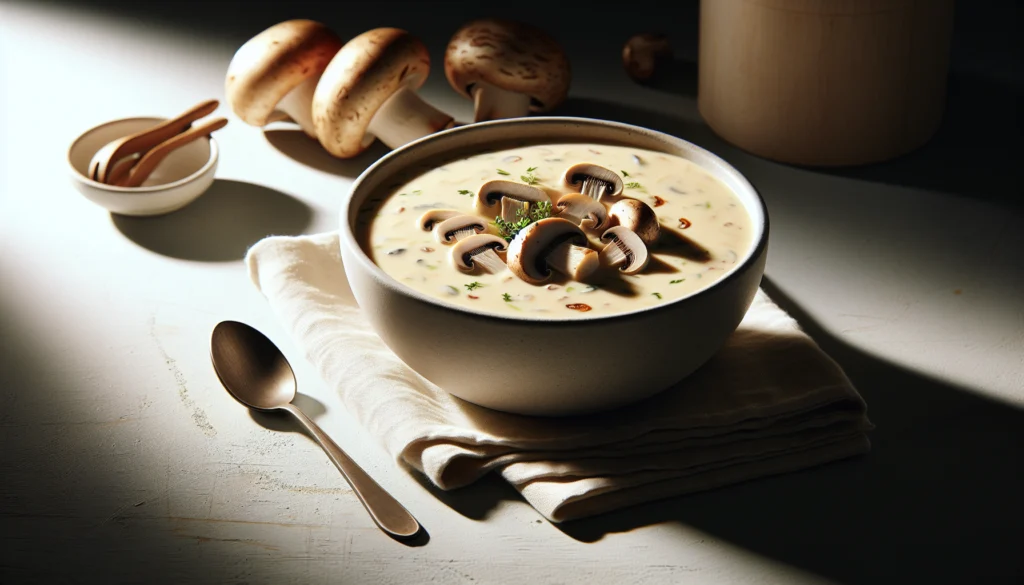 Kosher Mushroom 'Clam' Chowder - Creamy Comfort Soup - American recipe
