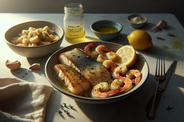 Kosher ‘Scampi Style’ Fish with Lemon Garlic Butter