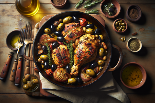 Mediterranean Chicken with Olives and Herbs – One Pan Kosher Dinner
