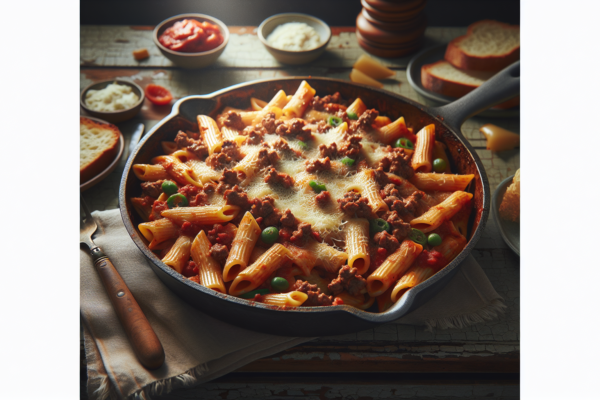 One Pan Baked Ziti with Ground Beef – Easy Kosher Weeknight Dinner