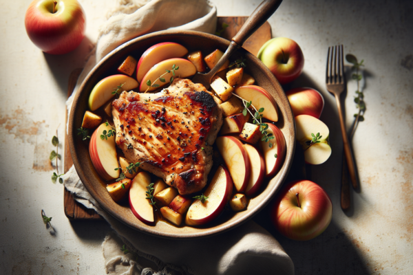 One Pan Chicken Chops With Apples – Easy Kosher Weeknight Dinner