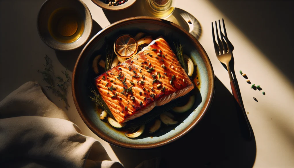 One Pan Honey Garlic Salmon (Easy Kosher Weeknight Recipe) - American recipe