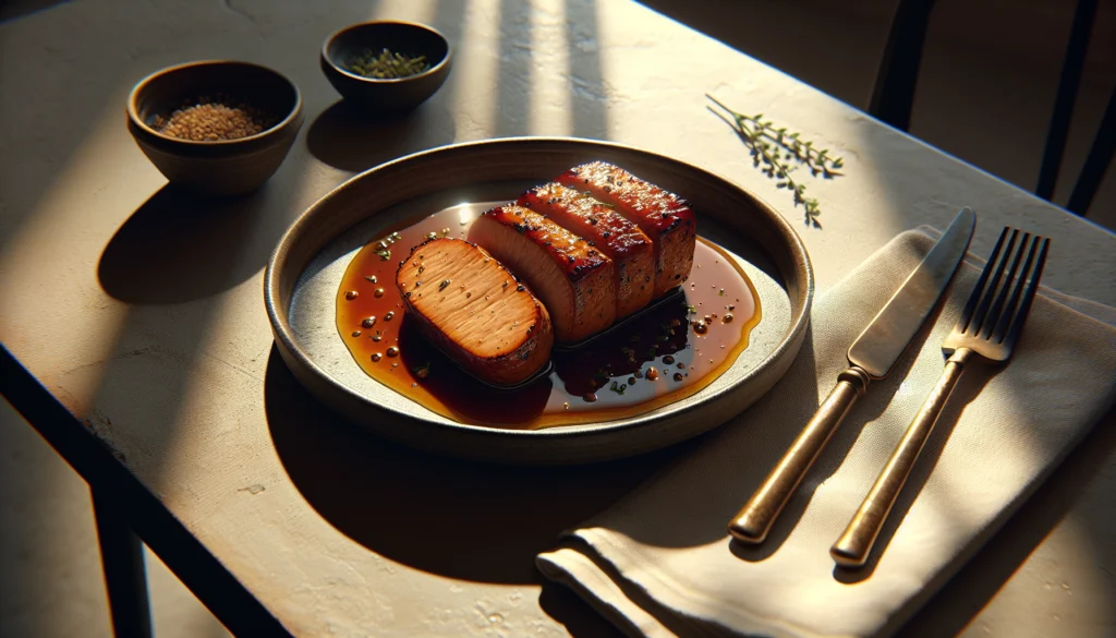 One Pan Honey Glazed Seitan Tenderloin (Kosher Alternative) - Jewish recipe