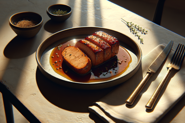 One Pan Honey Glazed Seitan Tenderloin (Kosher Alternative)