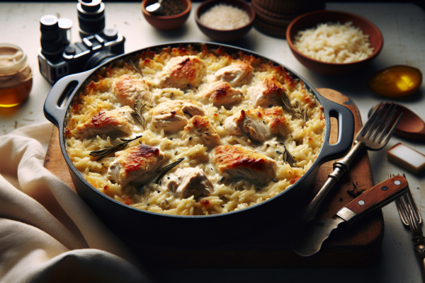 One-Pot Creamy Chicken and Rice Casserole (Kosher)