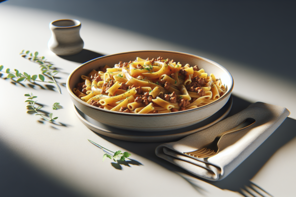 One Pot Ground Beef Pasta: Easy Kosher Weeknight Dinner