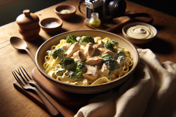 One Pot Kosher Chicken Alfredo with Creamy Non-Dairy Sauce
