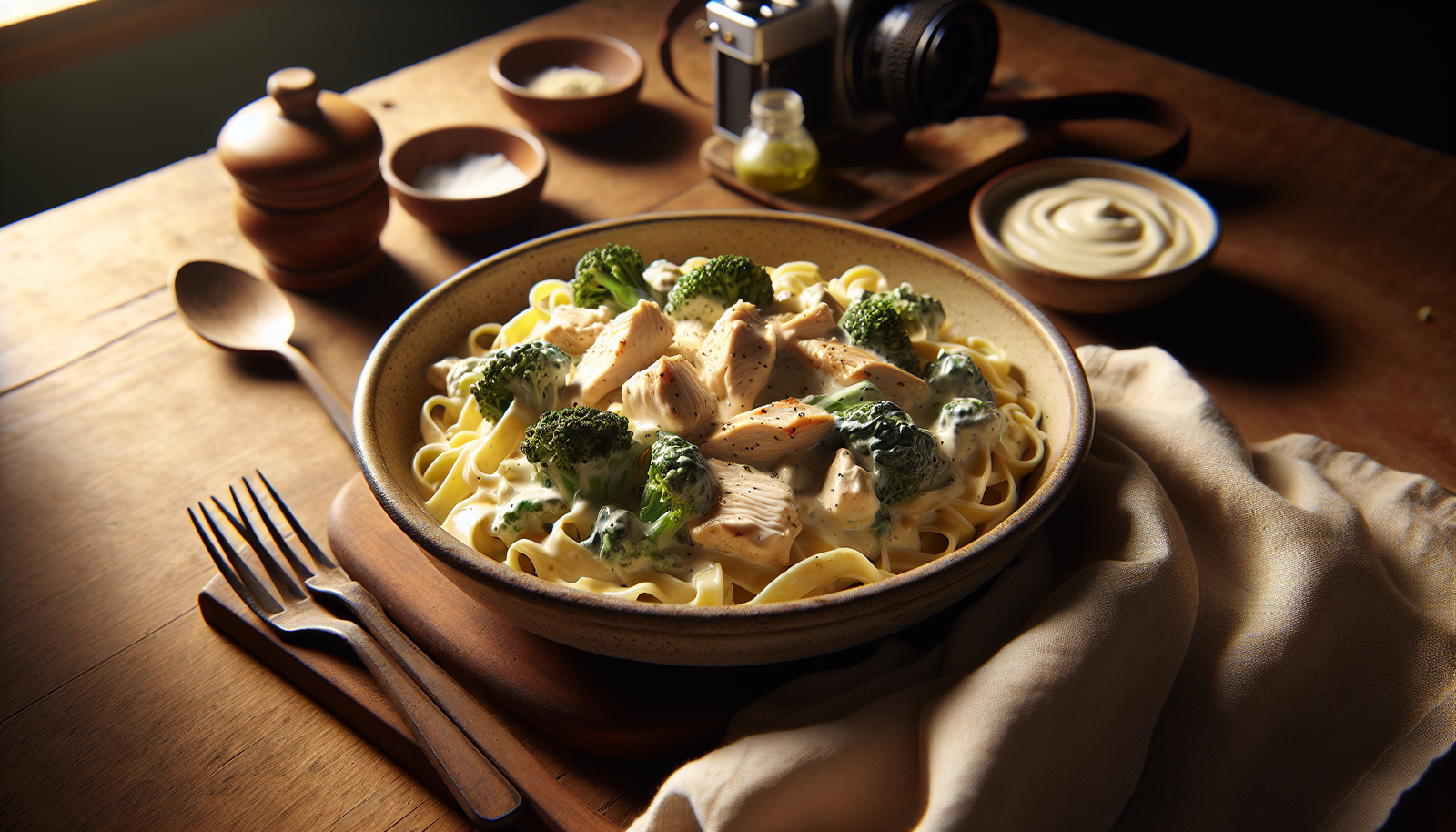 One Pot Kosher Chicken Alfredo with Creamy Non-Dairy Sauce - Italian-American recipe