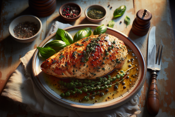 Perfect Kosher Baked Chicken Breast with Herbs