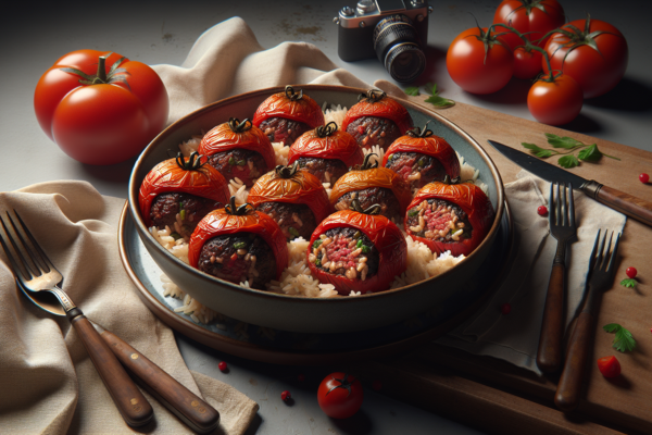 Perfect Kosher Beef and Rice Stuffed Tomatoes Recipe