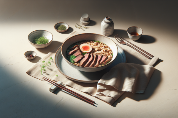 Perfect Kosher Beef Brisket Ramen Bowls