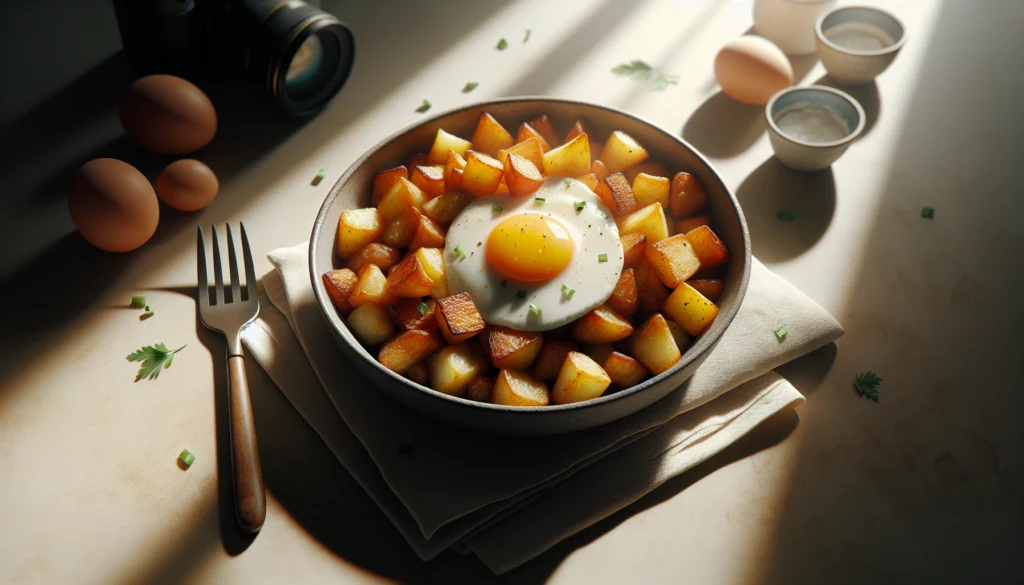 Perfect Kosher Breakfast Hash With Crispy Potatoes And Eggs - American Jewish recipe